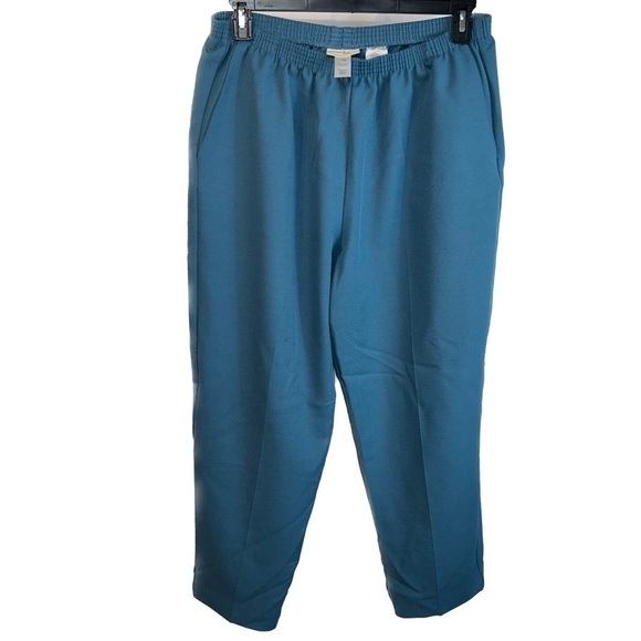 Alfred Dunner Pants Dress Pull on Elastic Waist Straight Leg Workwear Bottoms - Picture 1 of 9